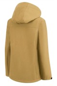 Оптом Ветровка женская софтшелл виндстоппер с капюшоном спортивная горчичного цвета 9616_1G, фото 6