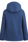 Оптом Ветровка женская софтшелл виндстоппер с капюшоном спортивная синего цвета 9616_1S, фото 4