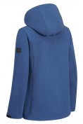 Оптом Ветровка женская софтшелл виндстоппер с капюшоном спортивная синего цвета 9616_1S, фото 5