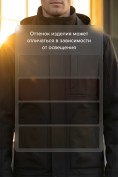 Оптом Ветровка мужская софтшелл виндстоппер с капюшоном спортивная черного цвета 9617_1Ch, фото 4