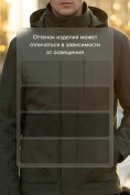 Оптом Ветровка мужская софтшелл виндстоппер с капюшоном спортивная цвета хаки 9617_1Kh, фото 4