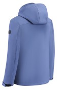Оптом Ветровка мужская софтшелл виндстоппер с капюшоном спортивная синего цвета 9617_1S, фото 6