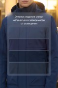 Оптом Ветровка мужская софтшелл виндстоппер с капюшоном спортивная темно-синего цвета 9617_1TS, фото 4