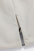 Оптом Парка женская софтшелл виндстоппер удлинённая с капюшоном белого цвета 9618_1Bl, фото 9