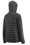 Оптом Куртка мужская гибридная стёганая с капюшоном с графеновой подкладкой черного цвета 9621_1Ch, фото 5