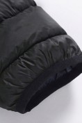 Оптом Куртка мужская гибридная стёганая с капюшоном с графеновой подкладкой черного цвета 9621_1Ch, фото 9