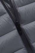 Оптом Куртка мужская гибридная стёганая с капюшоном с графеновой подкладкой темно-серого цвета 9621_1TC, фото 12