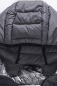 Оптом Куртка мужская гибридная стёганая с капюшоном с графеновой подкладкой темно-серого цвета 9621_1TC, фото 13
