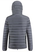 Оптом Куртка мужская гибридная стёганая с капюшоном с графеновой подкладкой темно-серого цвета 9621_1TC, фото 4