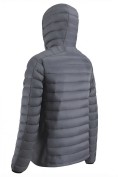 Оптом Куртка мужская гибридная стёганая с капюшоном с графеновой подкладкой темно-серого цвета 9621_1TC, фото 5