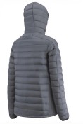Оптом Куртка мужская гибридная стёганая с капюшоном с графеновой подкладкой темно-серого цвета 9621_1TC, фото 6
