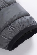 Оптом Куртка мужская гибридная стёганая с капюшоном с графеновой подкладкой темно-серого цвета 9621_1TC, фото 9
