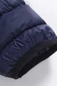 Оптом Куртка мужская гибридная стёганая с капюшоном с графеновой подкладкой темно-синего цвета 9621_1TS, фото 11