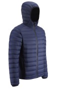 Оптом Куртка мужская гибридная стёганая с капюшоном с графеновой подкладкой темно-синего цвета 9621_1TS, фото 3