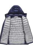 Оптом Куртка мужская гибридная стёганая с капюшоном с графеновой подкладкой темно-синего цвета 9621_1TS, фото 7