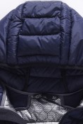 Оптом Куртка мужская гибридная стёганая с капюшоном с графеновой подкладкой темно-синего цвета 9621_1TS, фото 8
