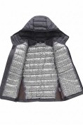 Оптом Гибридная куртка для мальчика с графеновой подкладкой темно-серого цвета 9621_3TC, фото 10