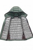 Оптом Гибридная куртка для мальчика с графеновой подкладкой зеленого цвета 9621_3Z, фото 5