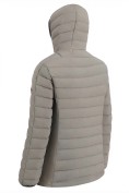 Оптом Куртка женская гибридная стёганая с капюшоном с графеновой подкладкой бежевого цвета 9622_1B, фото 5