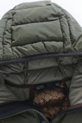 Оптом Куртка женская гибридная стёганая с капюшоном с графеновой подкладкой цвета хаки 9622_1Kh, фото 10
