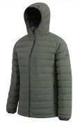 Оптом Куртка женская гибридная стёганая с капюшоном с графеновой подкладкой цвета хаки 9622_1Kh, фото 2