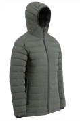 Оптом Куртка женская гибридная стёганая с капюшоном с графеновой подкладкой цвета хаки 9622_1Kh, фото 3