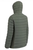 Оптом Куртка женская гибридная стёганая с капюшоном с графеновой подкладкой цвета хаки 9622_1Kh, фото 5