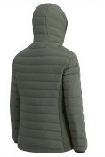 Оптом Куртка женская гибридная стёганая с капюшоном с графеновой подкладкой цвета хаки 9622_1Kh, фото 6