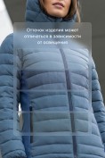 Оптом Куртка женская гибридная стёганая с капюшоном с графеновой подкладкой синего цвета 9622_1S, фото 5