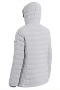 Оптом Куртка женская гибридная стёганая с капюшоном с графеновой подкладкой серого цвета 9622_1Sr, фото 5