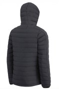 Оптом Куртка мужская стёганая с капюшоном с графеновой подкладкой черного цвета 9623_1Ch, фото 6