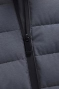 Оптом Куртка мужская стёганая с капюшоном с графеновой подкладкой темно-серого цвета 9623_1TC, фото 10