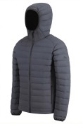 Оптом Куртка мужская стёганая с капюшоном с графеновой подкладкой темно-серого цвета 9623_1TC, фото 2