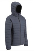 Оптом Куртка мужская стёганая с капюшоном с графеновой подкладкой темно-серого цвета 9623_1TC, фото 3