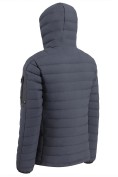 Оптом Куртка мужская стёганая с капюшоном с графеновой подкладкой темно-серого цвета 9623_1TC, фото 5