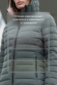 Оптом Куртка женская стёганая с капюшоном с графеновой подкладкой цвета хаки 9624_1Kh, фото 4