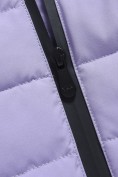 Оптом Куртка женская стёганая с капюшоном с графеновой подкладкой сиреневого цвета 9624_1Sn, фото 10