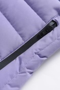 Оптом Куртка женская стёганая с капюшоном с графеновой подкладкой сиреневого цвета 9624_1Sn, фото 11