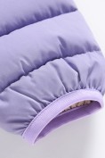 Оптом Куртка женская стёганая с капюшоном с графеновой подкладкой сиреневого цвета 9624_1Sn, фото 12