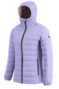 Оптом Куртка женская стёганая с капюшоном с графеновой подкладкой сиреневого цвета 9624_1Sn, фото 2