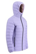 Оптом Куртка женская стёганая с капюшоном с графеновой подкладкой сиреневого цвета 9624_1Sn, фото 3