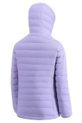 Оптом Куртка женская стёганая с капюшоном с графеновой подкладкой сиреневого цвета 9624_1Sn, фото 5