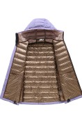 Оптом Куртка женская стёганая с капюшоном с графеновой подкладкой сиреневого цвета 9624_1Sn, фото 7