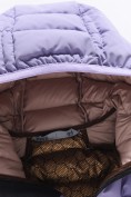 Оптом Куртка женская стёганая с капюшоном с графеновой подкладкой сиреневого цвета 9624_1Sn, фото 9