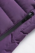 Оптом Куртка женская стёганая с капюшоном с графеновой подкладкой темно-фиолетового цвета 9624_1TF, фото 11