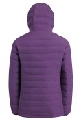 Оптом Куртка женская стёганая с капюшоном с графеновой подкладкой темно-фиолетового цвета 9624_1TF, фото 4