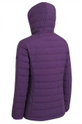 Оптом Куртка женская стёганая с капюшоном с графеновой подкладкой темно-фиолетового цвета 9624_1TF, фото 5