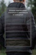 Оптом Куртка мужская стёганая с капюшоном с графеновой подкладкой черного цвета 9625_1Ch, фото 4