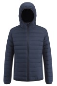 Оптом Куртка мужская стёганая с капюшоном с графеновой подкладкой темно-синего цвета 9625_1TS