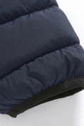 Оптом Куртка мужская стёганая с капюшоном с графеновой подкладкой темно-синего цвета 9625_1TS, фото 12